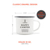 Load image into Gallery viewer, Classic &#39;Happy Camper&#39; Enamel Camping Mugs - SET OF TWO!