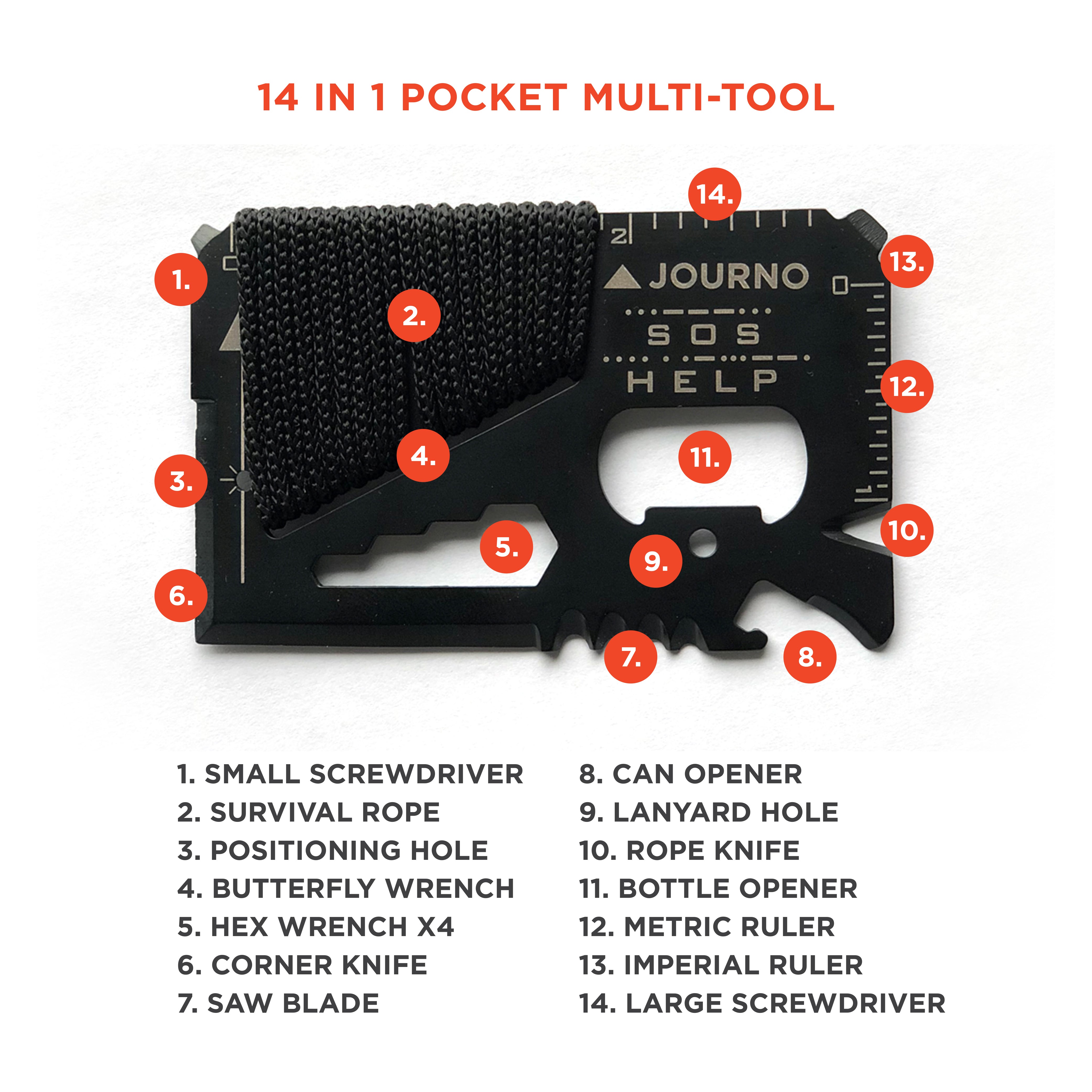 Old Faithful - Our 14-In-1 Pocket Survival Tool, Perfect For Any Traveler