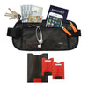 Travel Money Belt - RFID-Blocking Waist Wallet, Black.