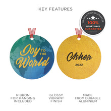 Personalized Holiday Globe Ornament