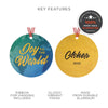 Personalized Holiday Globe Ornament
