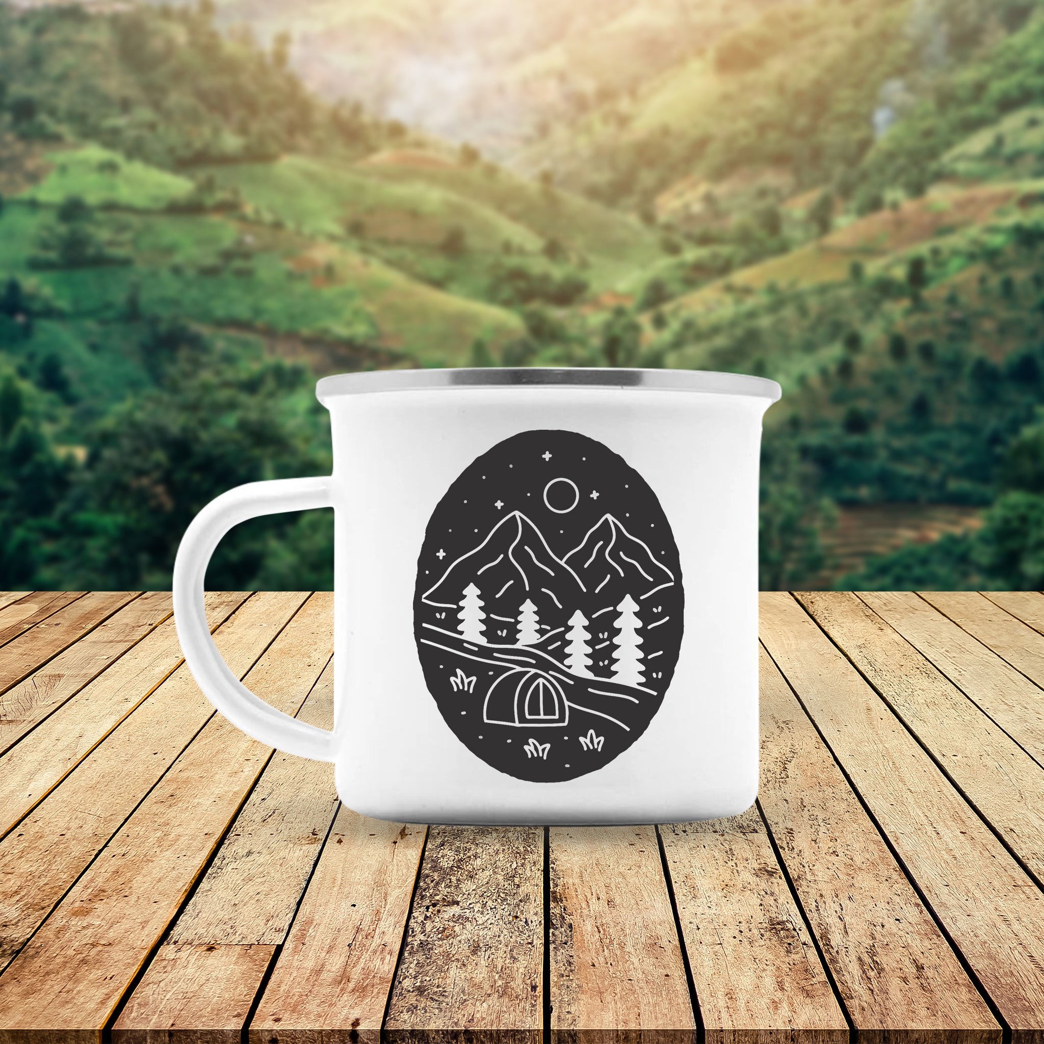 You Feel Like Home & Adventure Camping Mug