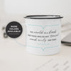 The World Is A Book Camping Mug - Unique 10oz Enamel Mug For Any Adventure