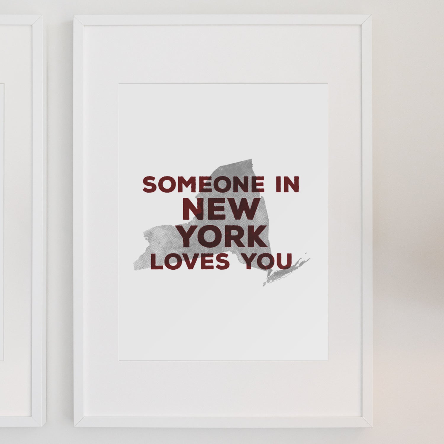Personalized 'Somebody In _____ Loves You' Art Print