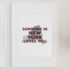 Personalized 'Somebody In _____ Loves You' Art Print