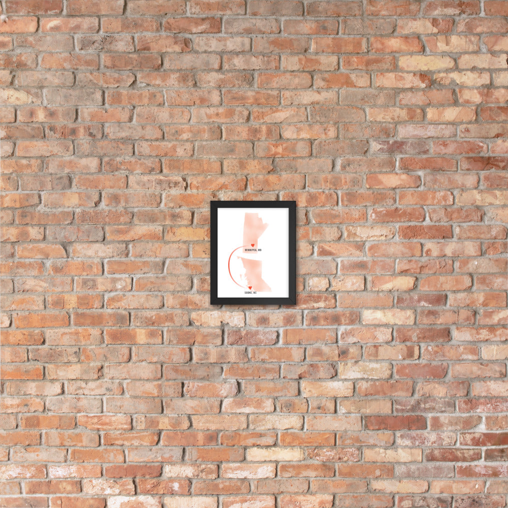 Customized "Long-Distance Love" Art Print