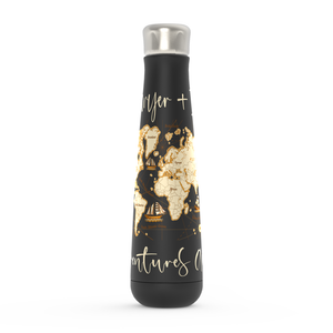 Personalized World Map Water Bottle