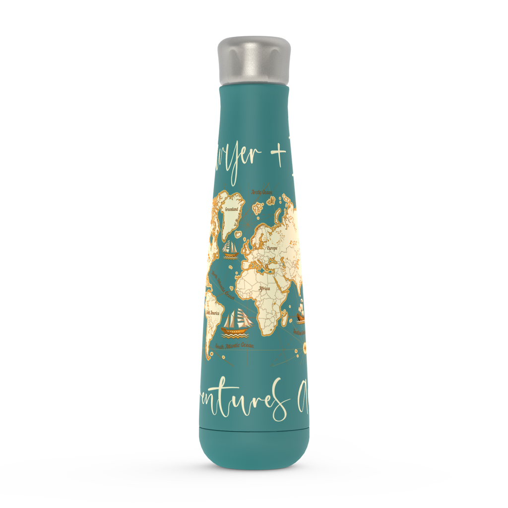 Topgraphy Map Engraved Water Bottles