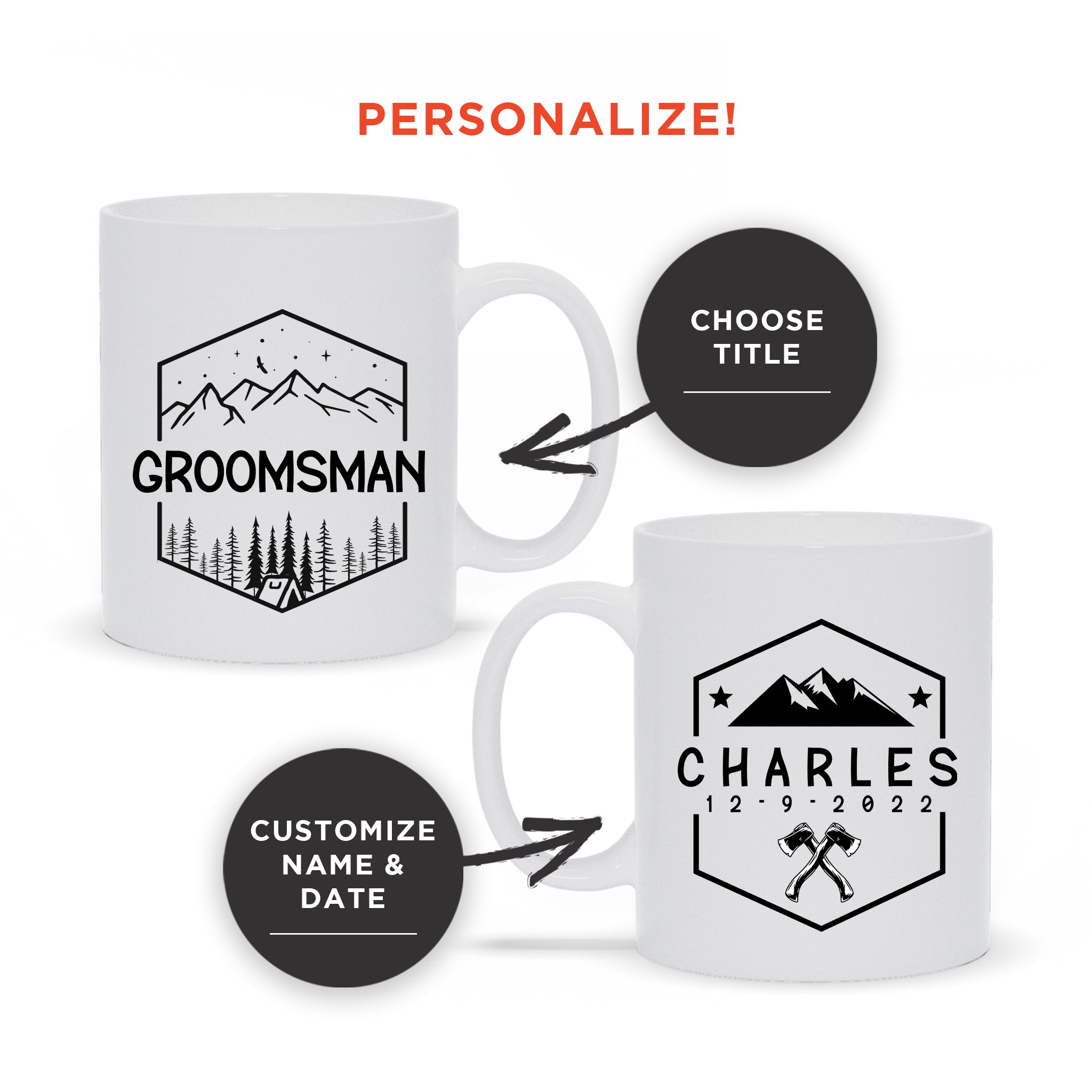 Personalized Groomsman Coffee Mug