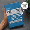 The Iconic Personalized Boarding Pass Journal