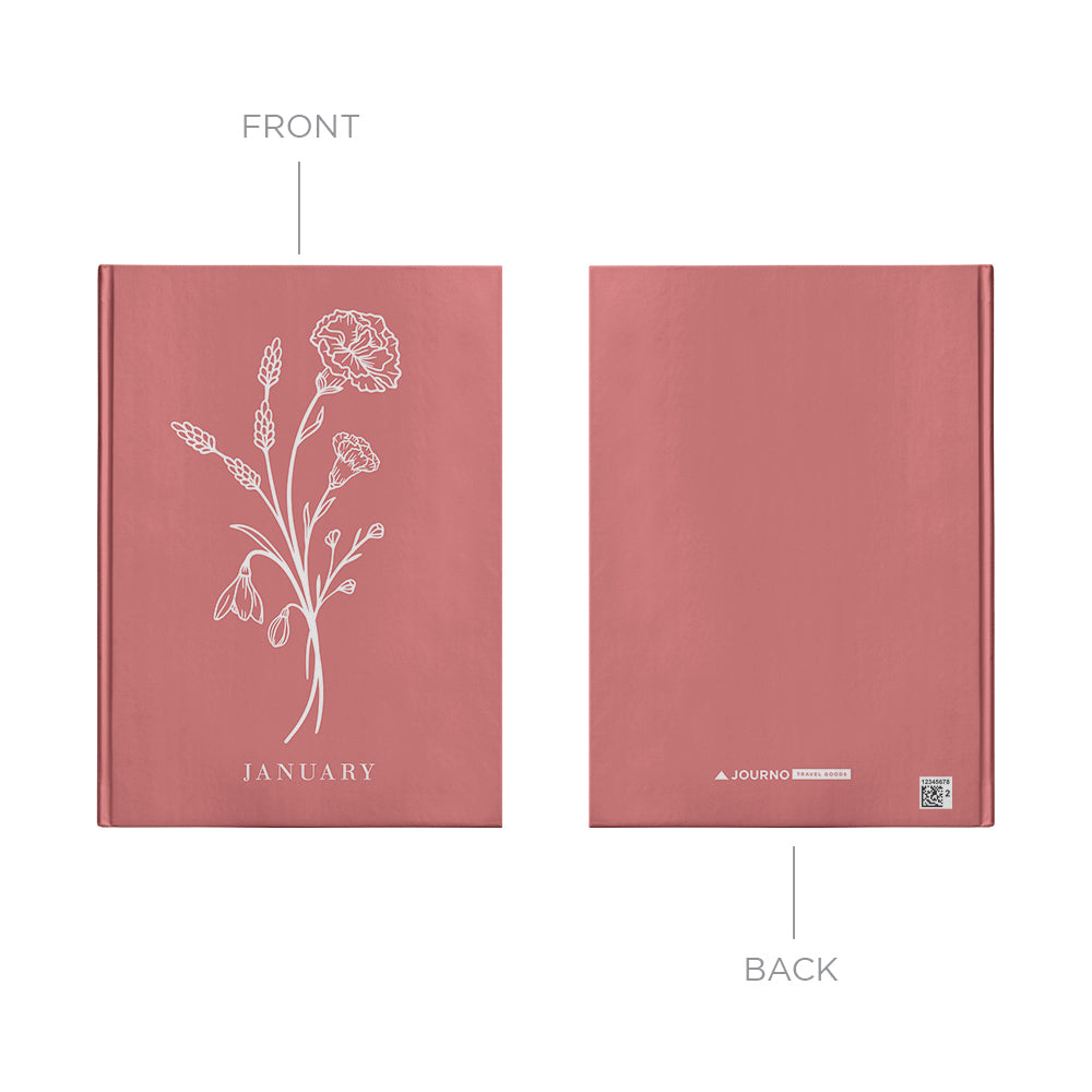 Birth Month Flower Travel Notebook