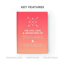 Personalized 'Comrades in Life, Love & Adventures Travel Journal' - Unique Trip Diary For Couples, Destination Weddings & International Lovers.