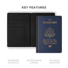 Classic Personalized Passport Cover Case