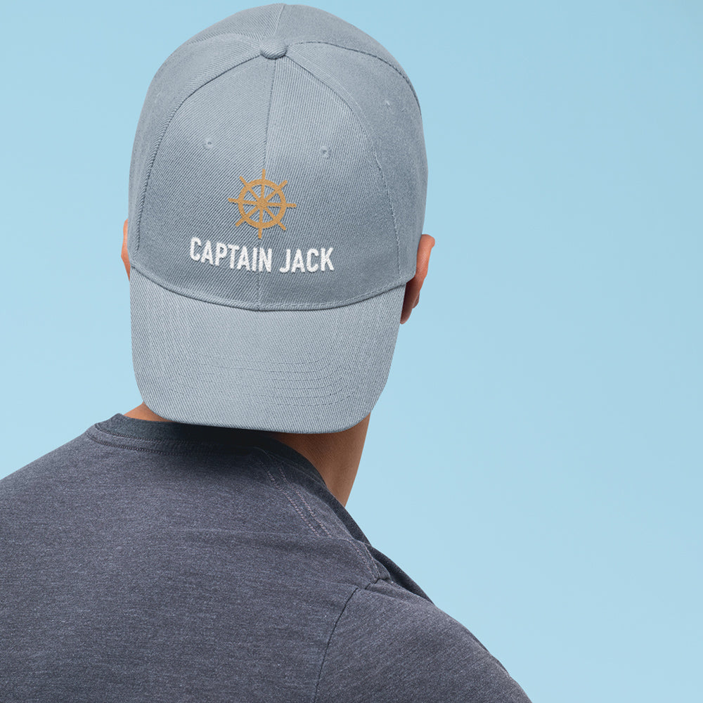 Captain & Admiral Hat Set - Personalized Embroidered Caps