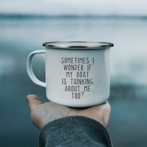 Sometimes I Wonder Custom Camping Coffee Mug