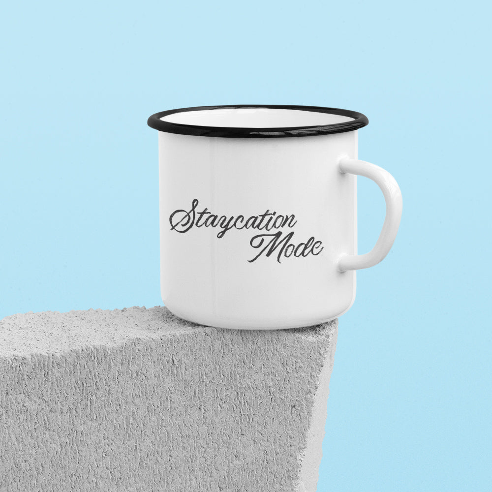 Staycation Mode Camp Mug - Fun Camping Mug For Outdoors Or Indoors