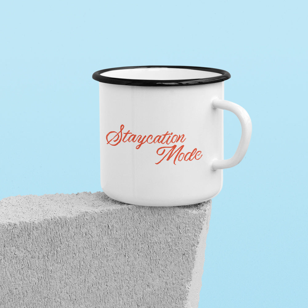 Staycation Mode Camp Mug - Fun Camping Mug For Outdoors Or Indoors