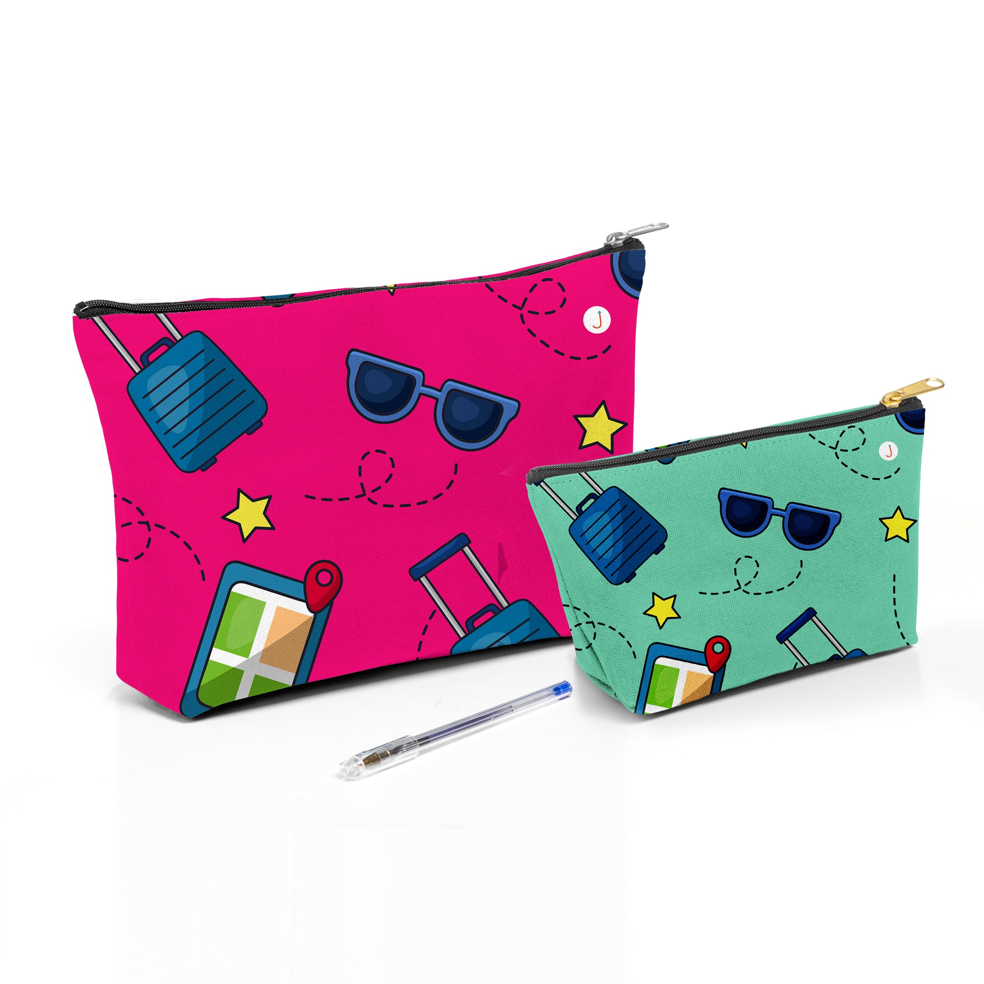 Zippered Accessory Pouch: Coin Purse, Makeup Bag, Travel Pouch