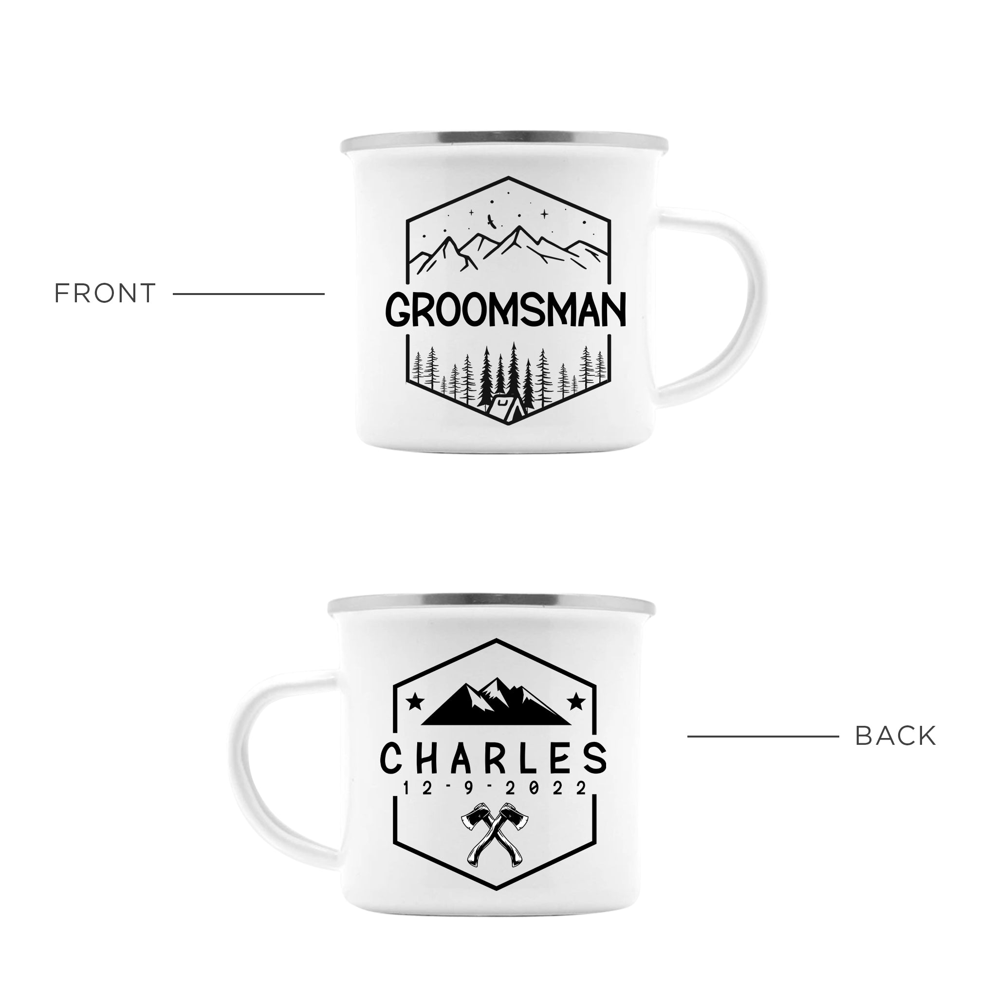 Personalized Groomsman Campfire Mug