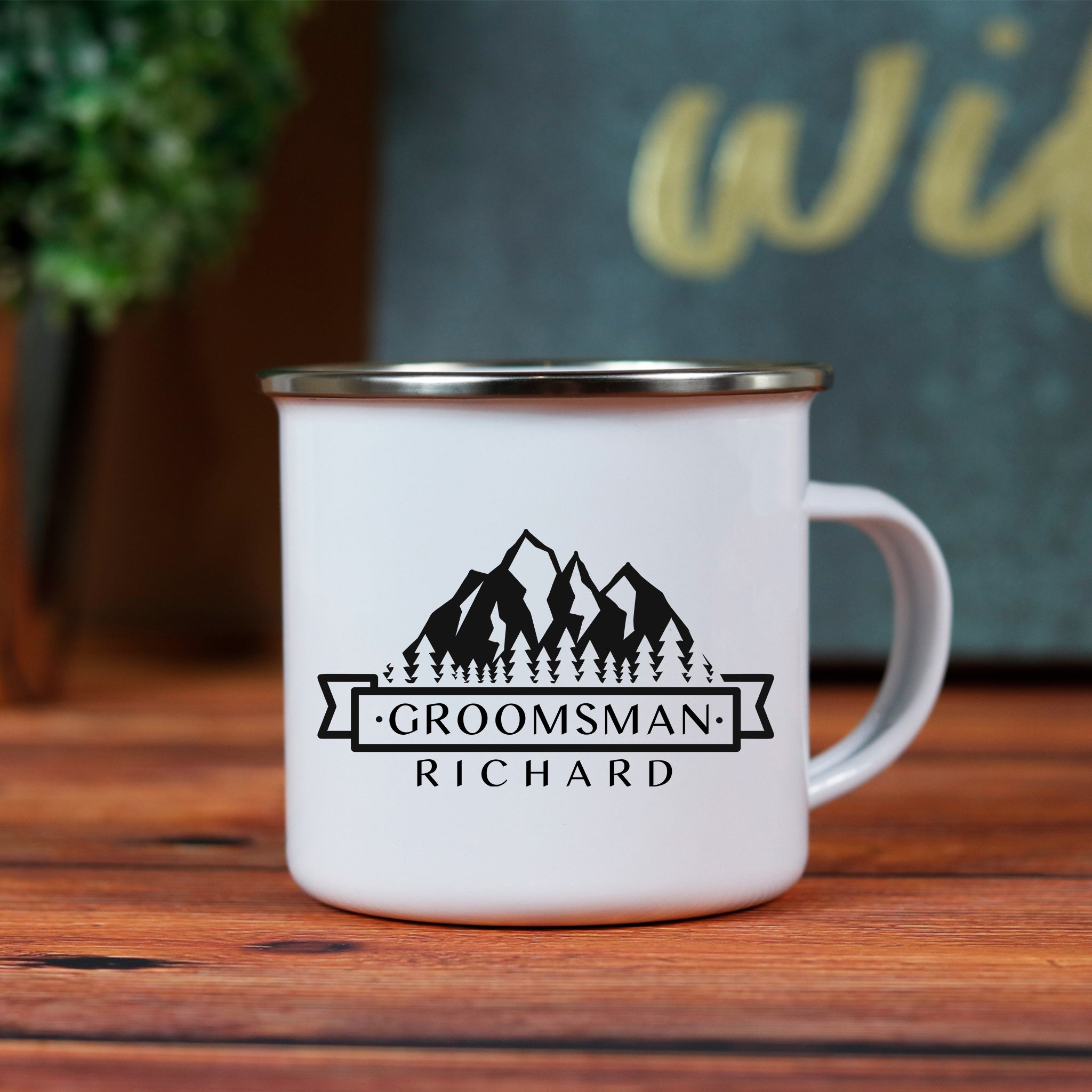 Personalized Groomsman Camping Mug