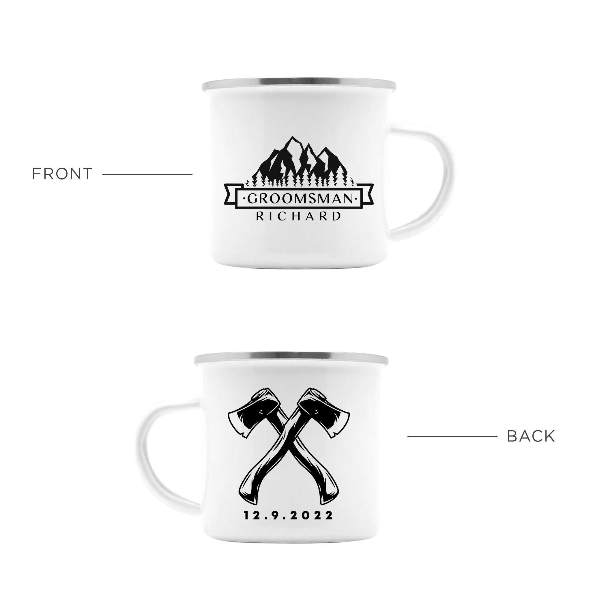 Personalized Groomsman Camping Mug