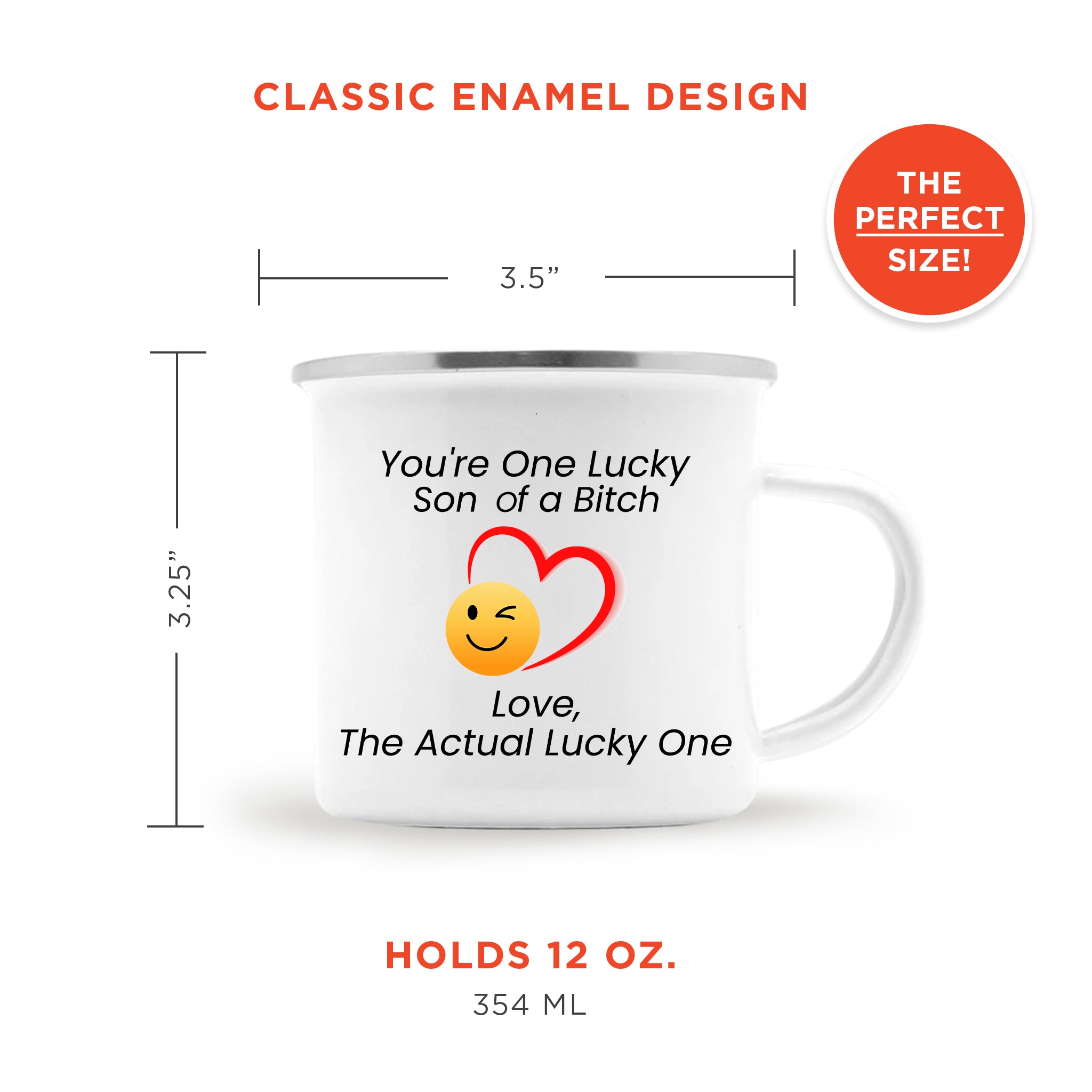 Lucky SOB Enamel Camp Mug