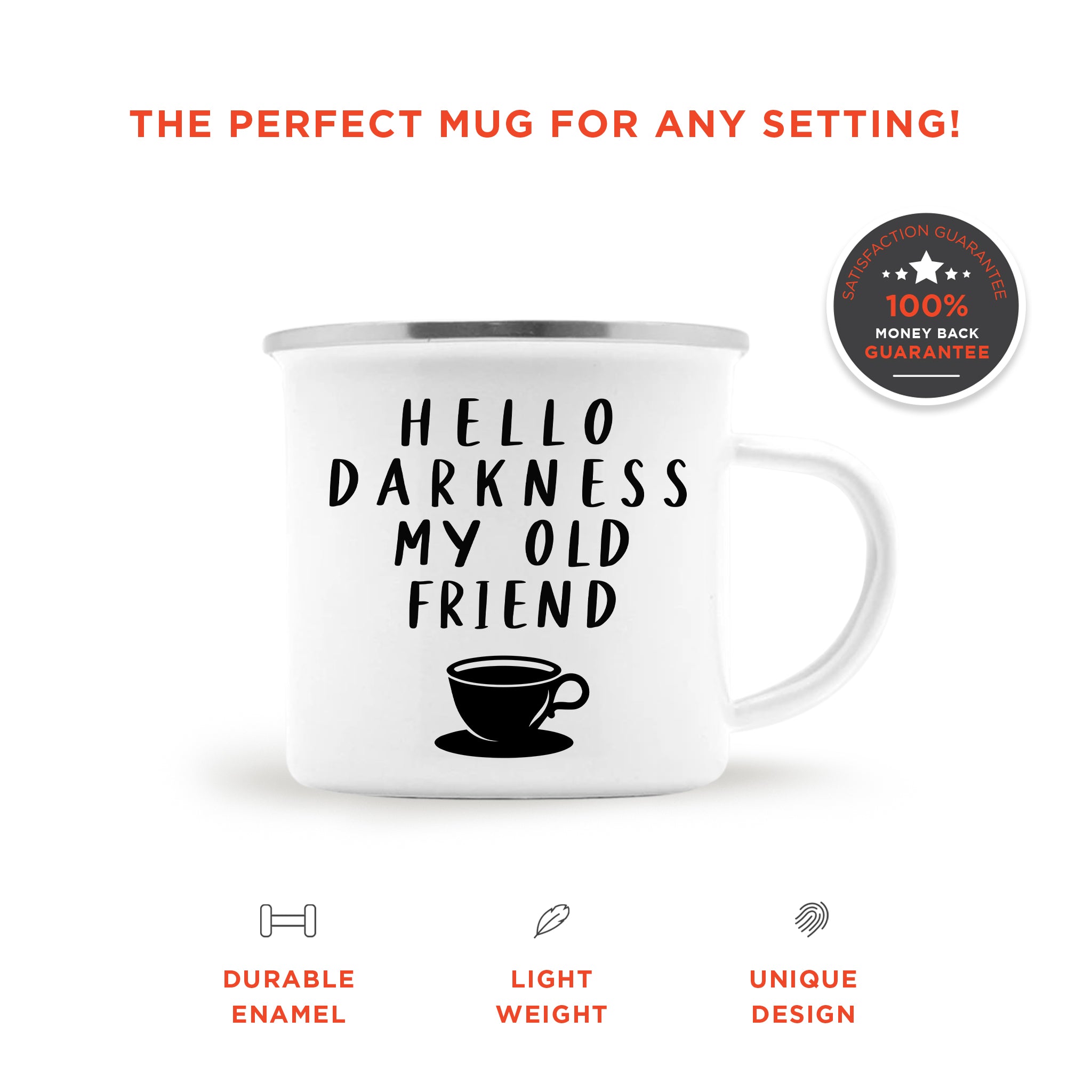 Hello Darkness Camping Mug