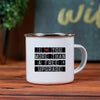 Love You More Than A Free Upgrade Enamel Camping Mug