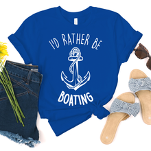 I'd Rather Be Boating - Anchor T-Shirt
