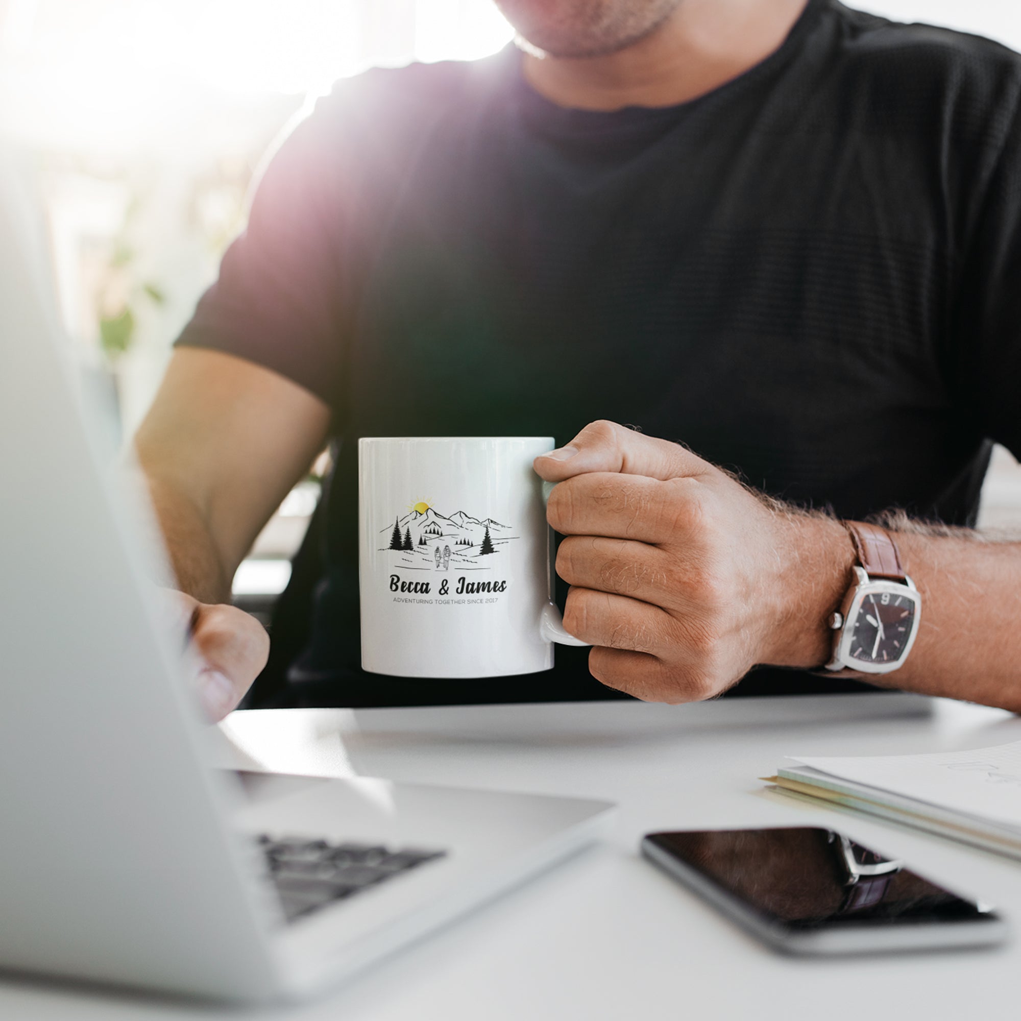 Custom Adventure Mug For Couples