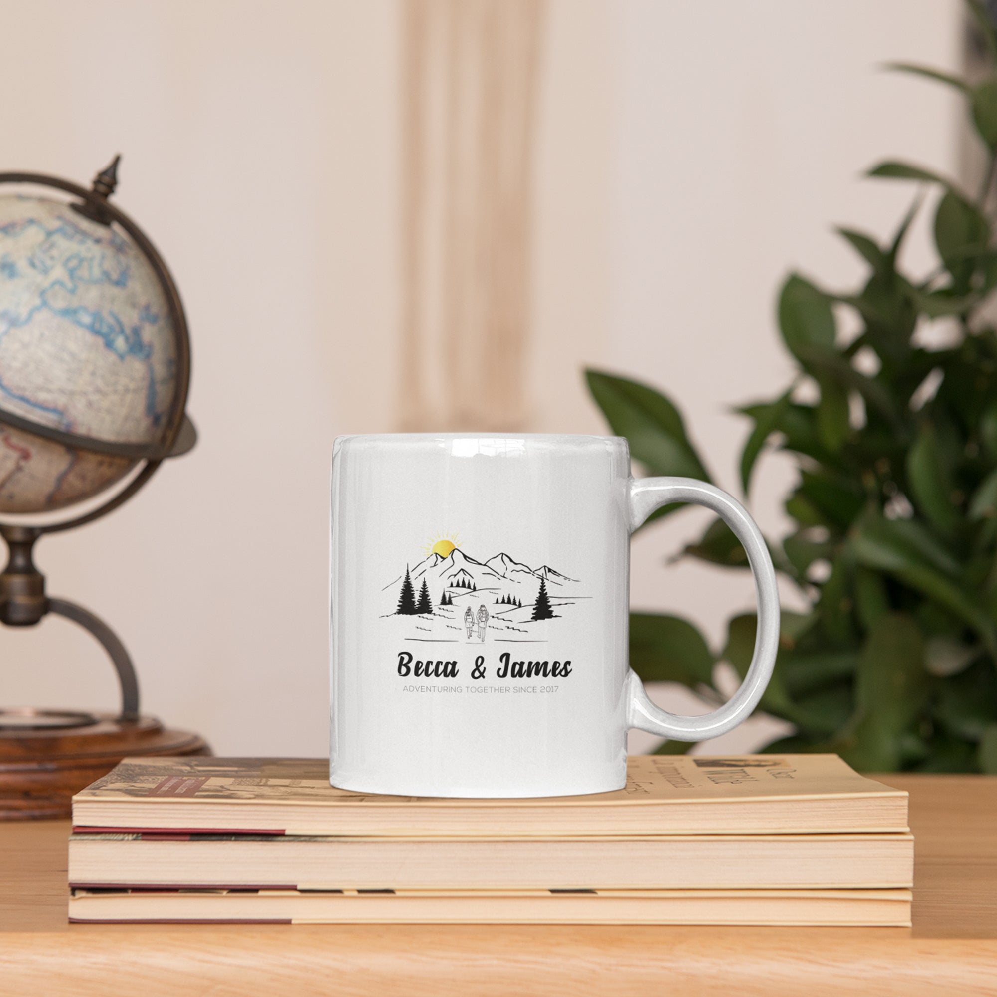 Custom Adventure Mug For Couples