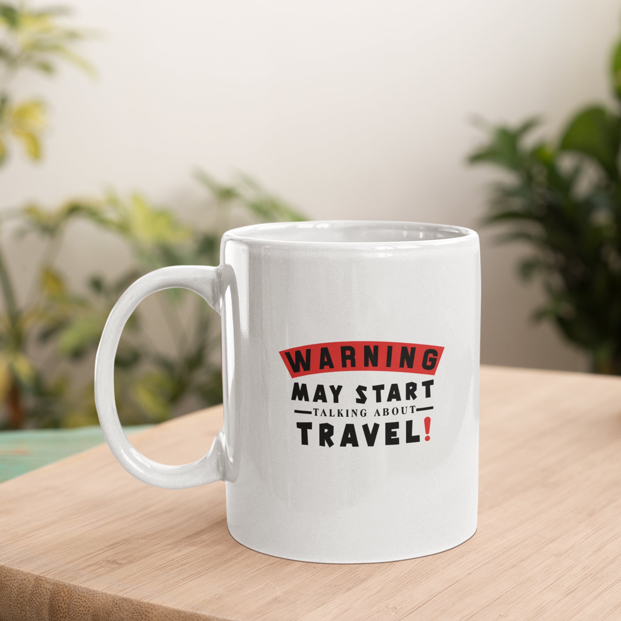 Cheeky Coffee Mug For Traveler - Warning Sign Mug