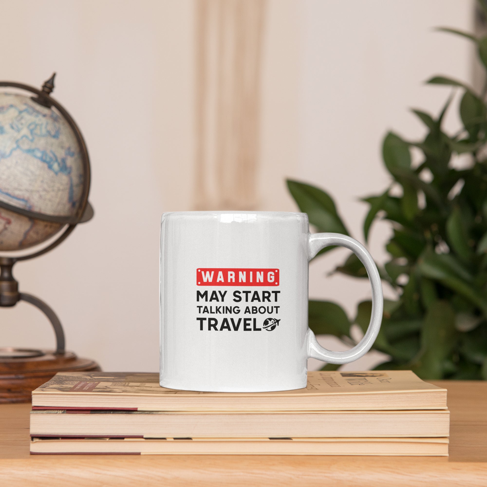 Warning: May Start Talking About Travel Mug - Funny Coffee Mug Gift