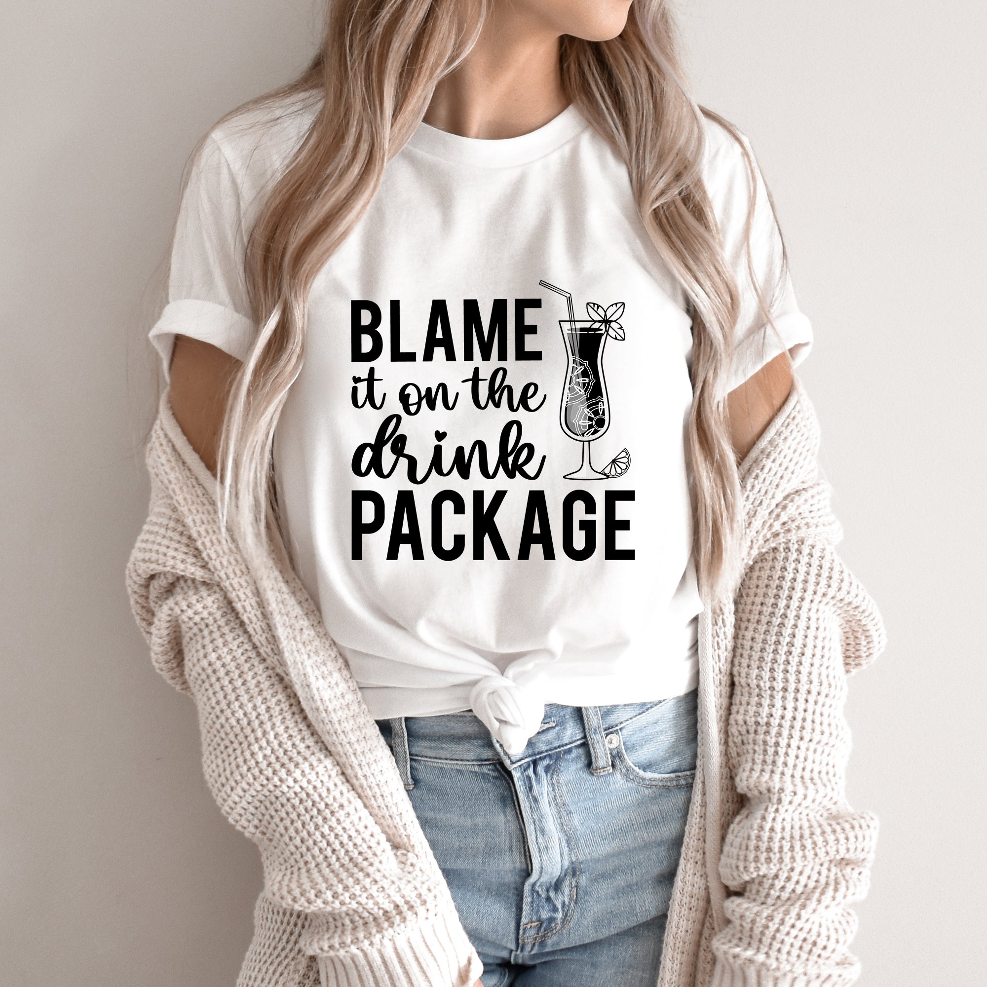 Blame It On The Drink Package - Funny Unisex Cruise Shirts