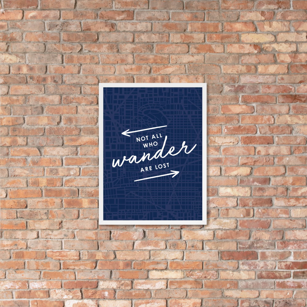 The 'Not All Who Wander Are Lost' Art Print - One-Of-A-Kind Arrows Version