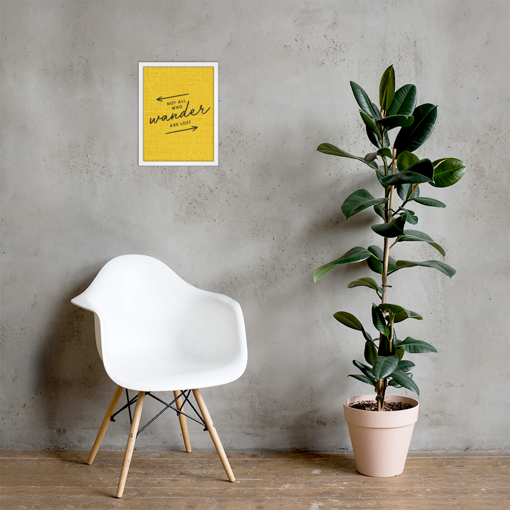 The 'Not All Who Wander Are Lost' Art Print - One-Of-A-Kind Arrows Version