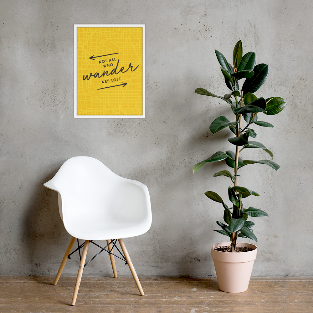 The 'Not All Who Wander Are Lost' Art Print - One-Of-A-Kind Arrows Version
