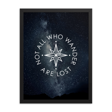 The 'Not All Who Wander Are Lost' Art Print - One-Of-A-Kind Compass Version