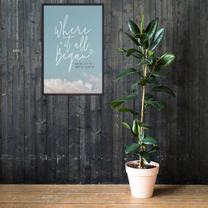 The 'Where It All Began' Wall Art - Stunning Custom Coordinates Gift