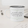 The World Is A Book Camping Mug - Unique 10oz Enamel Mug For Any Adventure