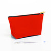 Load image into Gallery viewer, Canvas Zippered Pouch: Travel Jewelry Case, Purse Accessories, Small Travel Purse
