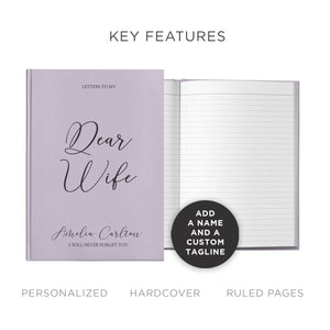 My Dear Wife Personalized Memory Book