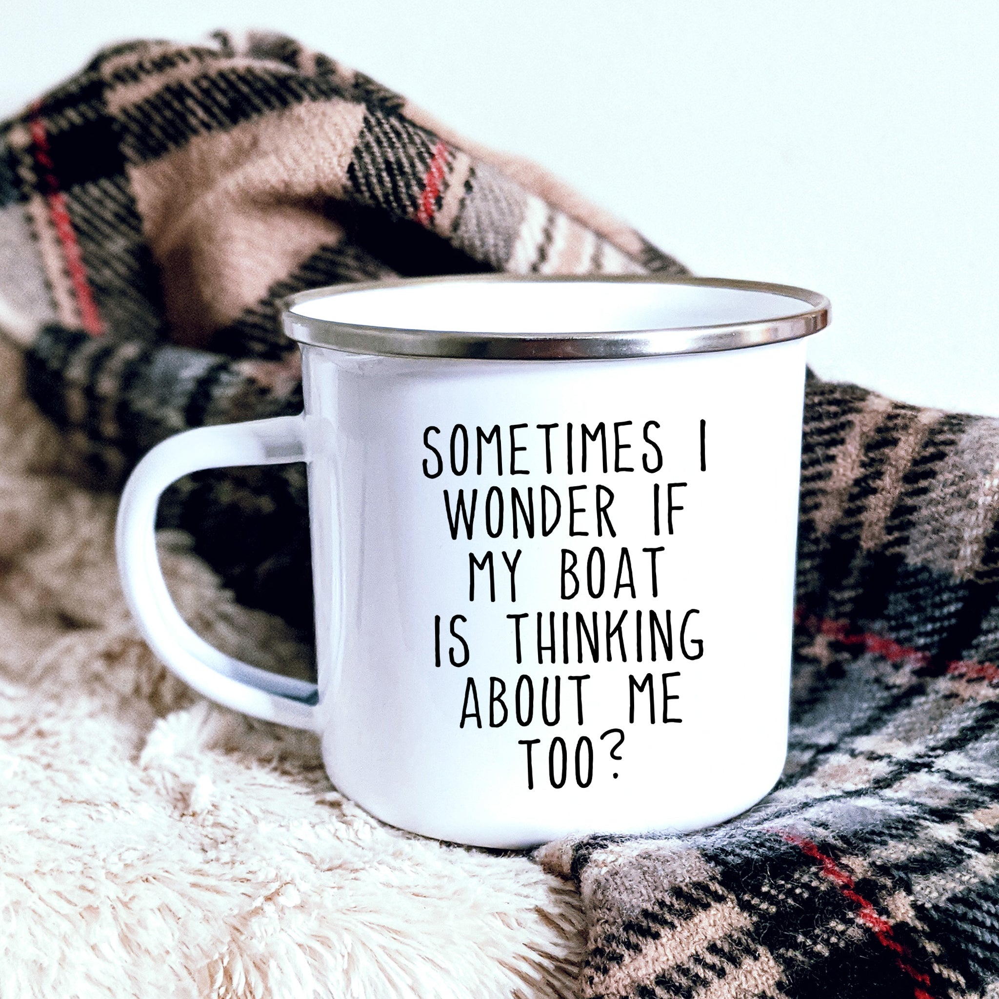 Sometimes I Wonder Custom Camping Coffee Mug