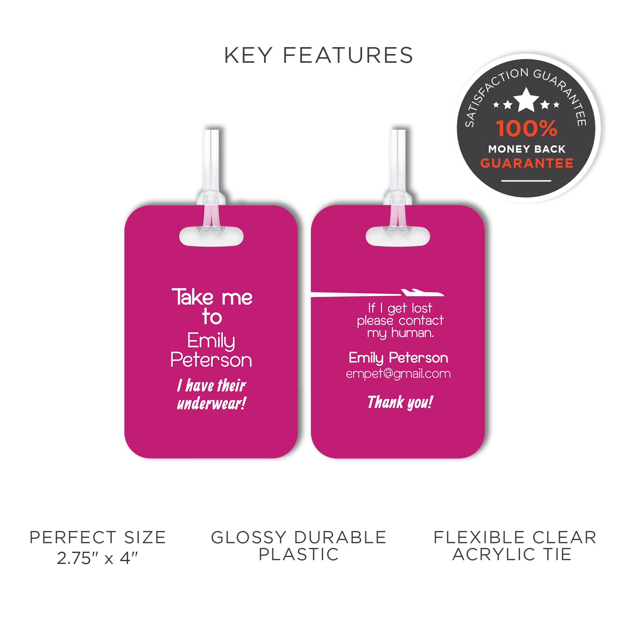 Personalized Funny Luggage Tag