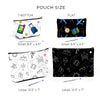 Load image into Gallery viewer, Unique Zippered Pouch: Travel Bag, Makeup Bag, Essentials Holder, Canvas Pouch
