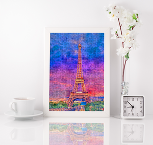 Eiffel Tower Puzzle - Stunning Paris Watercolor Puzzle