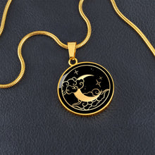 Gold Silver Crescent Moon Personalized Necklace NEW