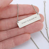 Load image into Gallery viewer, Lost Without You Personalized Bar Necklace