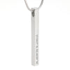Load image into Gallery viewer, Personalized Name Coordinates Bar Necklace