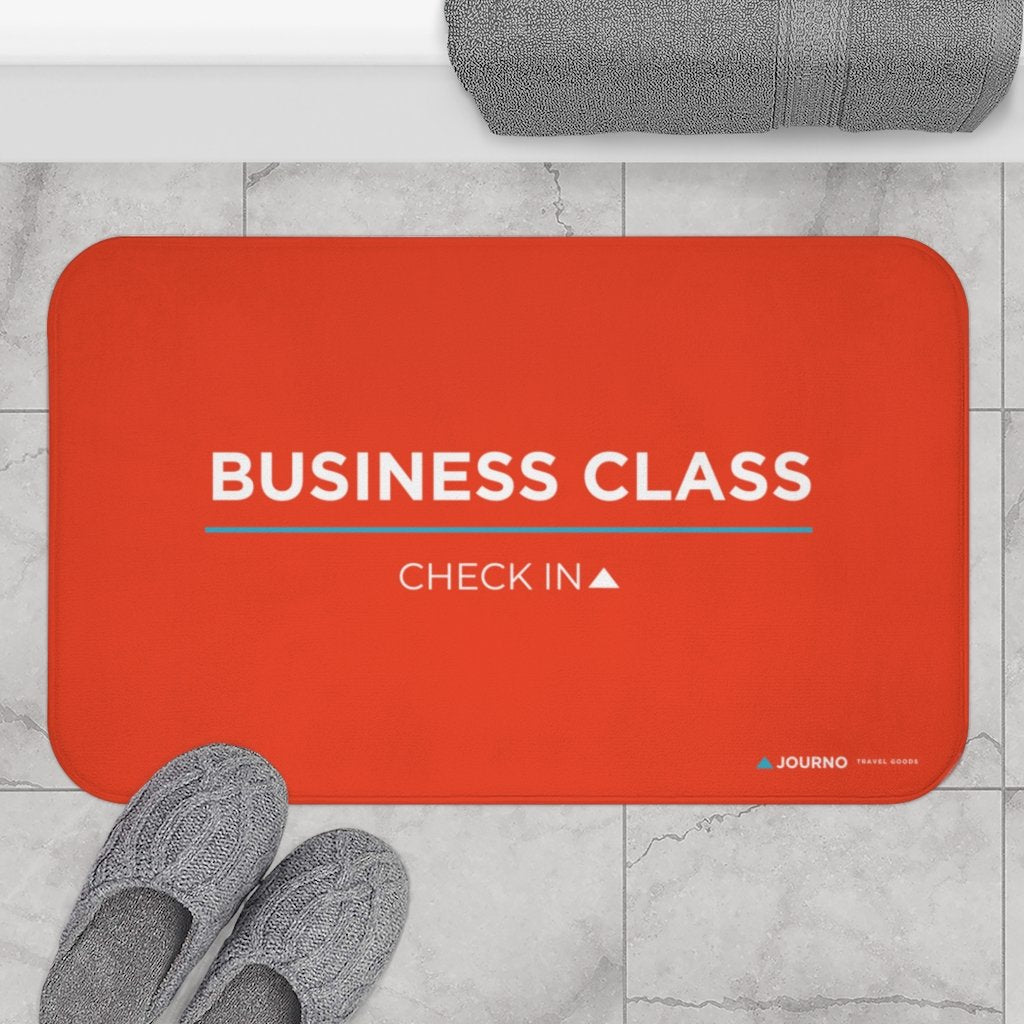 Business Class Check In - Funny Bath Mat